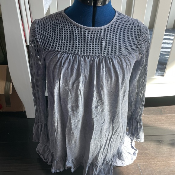 Chic Blue Women's Blouse - Picture 1 of 5